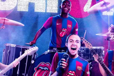 El conjunto azulgrana ha dado a conocer su camiseta limitada en colaboración con el grupo de rock.