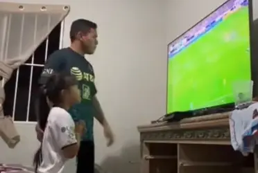 Esta pequeña aficionada azulcrema celebró con gran emoción el pase a la final y esto llegó hasta ojos del club.