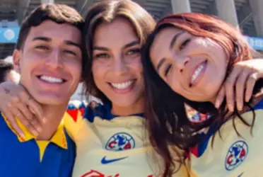 La jugadora americanista no puede ocultar la emoción cada que su pareja anota un gol.