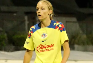 La jugadora americanista presentó un fuerte golpe y no estará disponible.