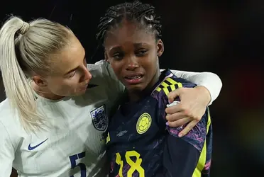 La jugadora colombiana se despidió de la justa mundialista entre lágrimas.
