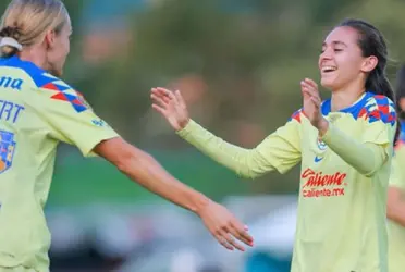 La joya de las Águilas anotó sus primeros goles con la camiseta azulcrema. 