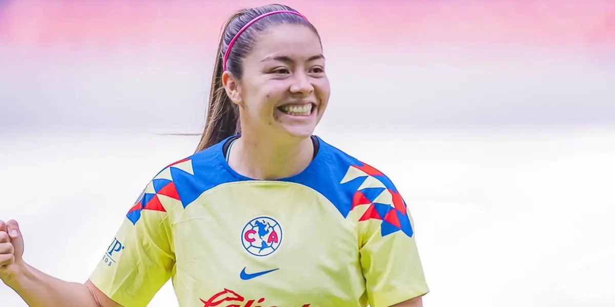 La jugadora americanista agradeció el apoyo de la afición en el estadio. 