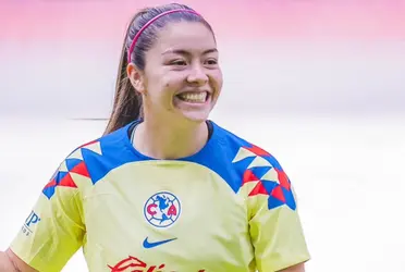 La jugadora americanista agradeció el apoyo de la afición en el estadio. 