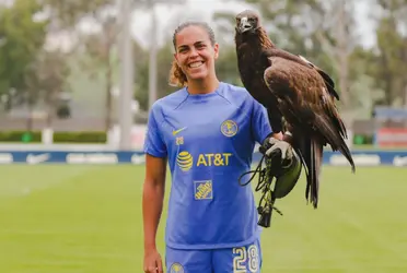 La jugadora del América ha estado ausente con el conjunto azulcrema. 