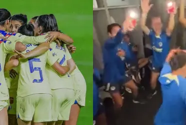 Las jugadoras del conjunto azulcrema celebraron su buen paso en el torneo con un baile. 