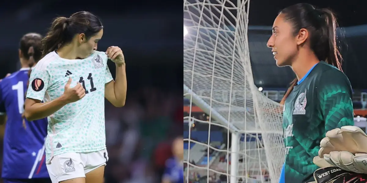 Las jugadoras tuvieron un lindo gesto con la afición del Tri Femenil. 