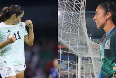 Las jugadoras tuvieron un lindo gesto con la afición del Tri Femenil. 